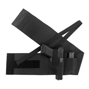 Deep Concealment Shoulder Holster, Universal Concealed Carry Shoulder Holster Vest, Elastic Underarm Gun Holster Waistband for Men and Women, Right Hand Draw