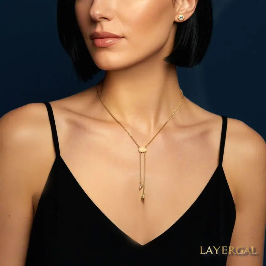 LG010 Golden Flow Chain Necklace