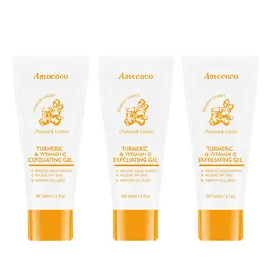 Turmeric & Vitamin C Exfoliating Gel 60ml Gentle Exfoliation Nourishing Moisturizing Face Body Cleanser for All Skin Types