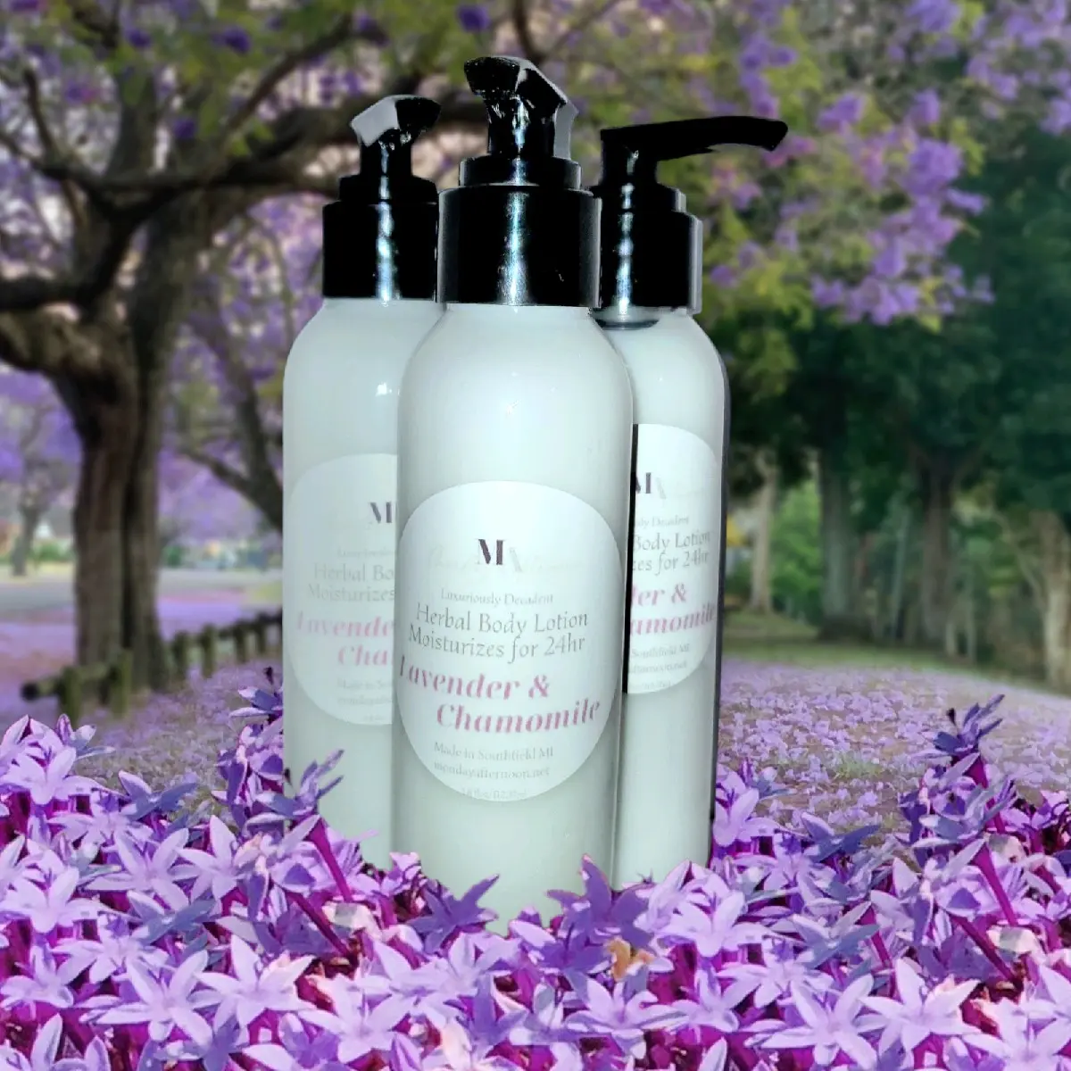 Herbal Body Lotion Hydrating Fragrance Free Body Care Moisturize Chamomile Lavender Comfort