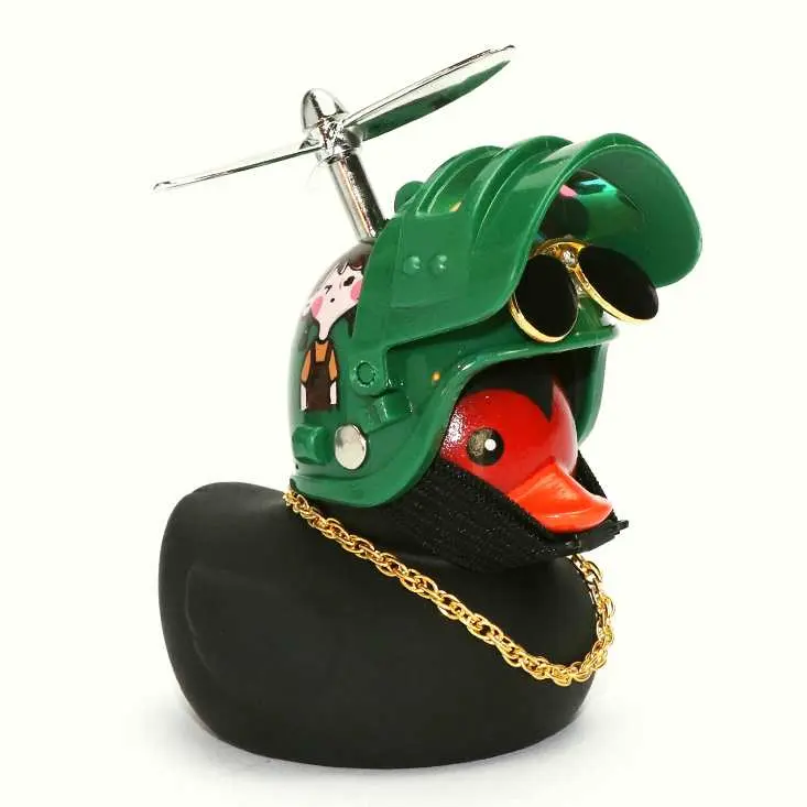 Cute Design Black Animal Rubber Duck Trinket - Aesthetic Car Accessory, Car Interior Decorative Ornament, Stylish Dashboard Accent