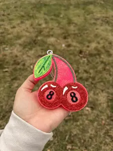 Car Freshie CHERRY 8'S- CHERRY 8'S Air Freshener for Car Mirror - Lasts 4-6 Weeks - Perfect for Small Spaces