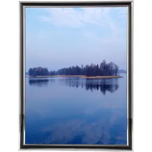 11X17 Picture Frame Black Silver Display Pictures 11X17 Poster Frame for Pictures, Certificates, Awards, Medals and Photos Wall Mounting Frame No Brand