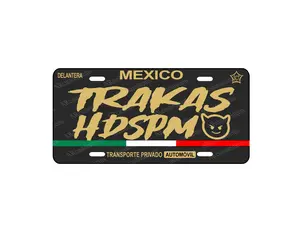 Car Plate Decorative Trakas, Personalized Novelty Car Plate, Personalized Car License Plate Trakas