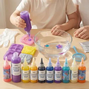 COLORARTS 10-Color Magic 3D Water Sprite Growing Kit, DIY Science Experiment Sensory Toy for Kids Age 3+, Creative Christmas/Birthday Gift for Boys & Girls (Elf Craft)