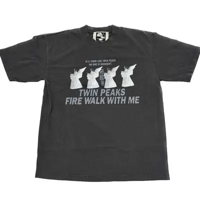 Twin Peaks Tshirt, Laura Palmer, David Lynch fan Retro, fire come walk