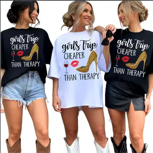 Made In USA, (Sold Individually) Girls Weekend 2026 Women Girls Trip Travel 2026 T-Shirt, Best Friend BFF Tee, Beach Holiday Apparel, Graphic Printed Cotton Womenswear Top, Unisex Everyday Outfit, Birthday Gift Idea