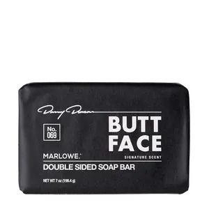 Butt Face Dual Sided Soap Bar Cleansing Body Care Moisturizing Apricot