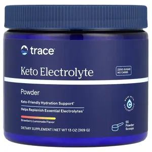 Trace Keto Electrolyte Powder, Strawberry Lemonade, 13 oz (369 g)
