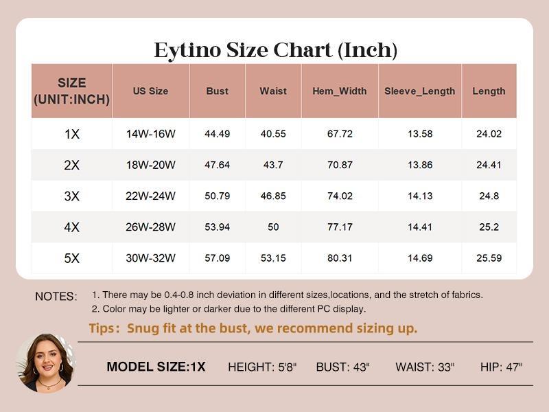Eytino Womens Plus Size Tops Sweetheart Neck Short Sleeve Eyelet Embroidery Summer Loose Peplum Shirts(1X-5X)