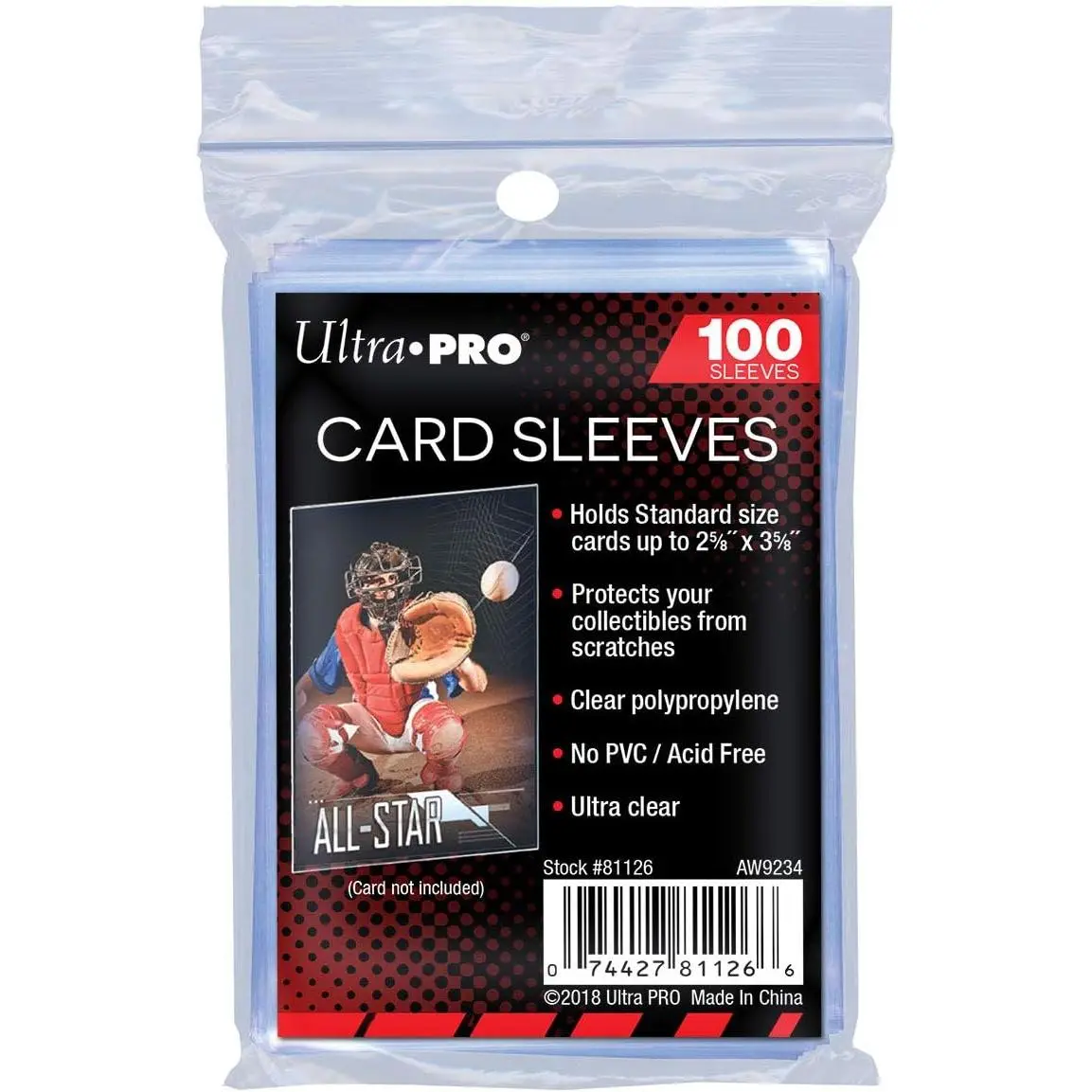Ultra Pro Sleeves: Standard Soft (Penny Sleeves) 100CT