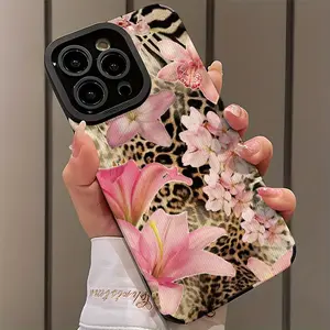 Floral Flower Animal Design Shockproof Ultra-Thin Phone Case Cover for iPhone 17/16/15/14/13/12/11/plus/pro Max, Dust-Proof, Aesthetic and Beautiful Gift