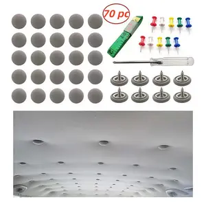 Automotive Car Roof Headliner Repair Button Pins Kit, Universal Auto Roof Snap Rivets Retainer for Car Roof Fixed, with Installation Tool, Fit All Cars, Black Friday fathersdaygift-MM1