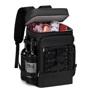 Insulated Soft Sided Cooler Backpack, Large Capacity Oxford Cloth Waterproof Thick Portable Ice Bag for Camping, Hiking