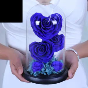 Valentine's Day Preserved Flower Heart-shaped Birthday Gift Decor Decorative