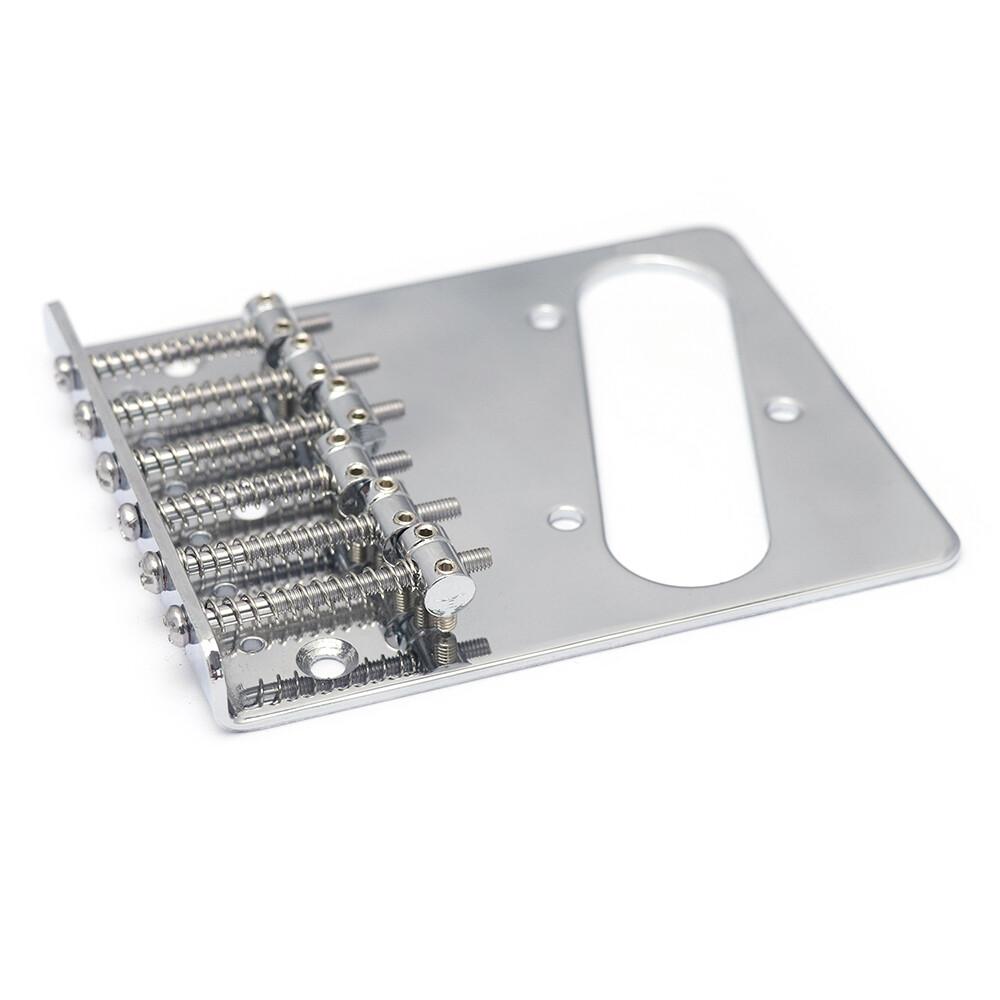 Vintage Guitar Bridge Top Loader Bridge6 Saddles for Telecaster Guitar Chrome