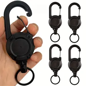 Expandable Key Holder Set, Abs & Stainless Steel Material, 4-Piece Organizational Clips for Keys & Accessories, Ideal for Home/office Use