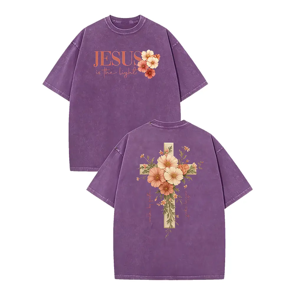 Washed T-shirt-Purple