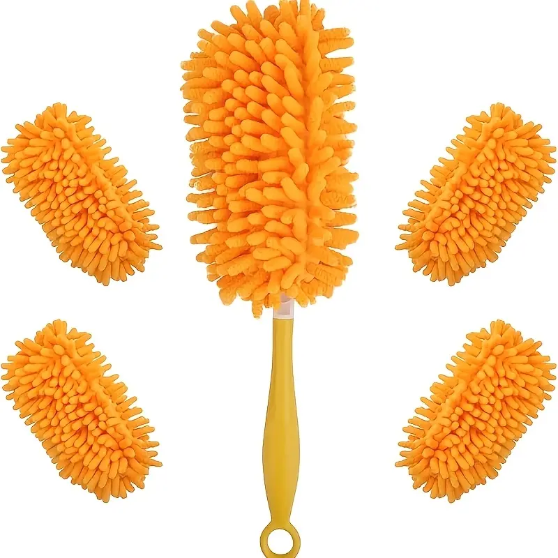Reusable Dusting Duster Replacement Set - Heavy-Duty Pet Duster Replacement - Ultra-Fine Fiber 360 Dusting Duster Replacement, Pack of 4