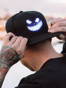 Unisex Street Style Baseball Cap, Casual Hat, LED Hats, Adjustable Fitted Design, Perfect Gift for Friends & Yourself, All-Season Wear