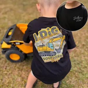 Youth & Adult I Dig Big Machines Excavator T-Shirt, Funny Construction Lover Shirt, Heavy Equipment Graphic Shirt, Gift for Truck Fan, Outdoor Play Outfit, Country Style Apparel, Gift for Boys Girls, Trending Tee