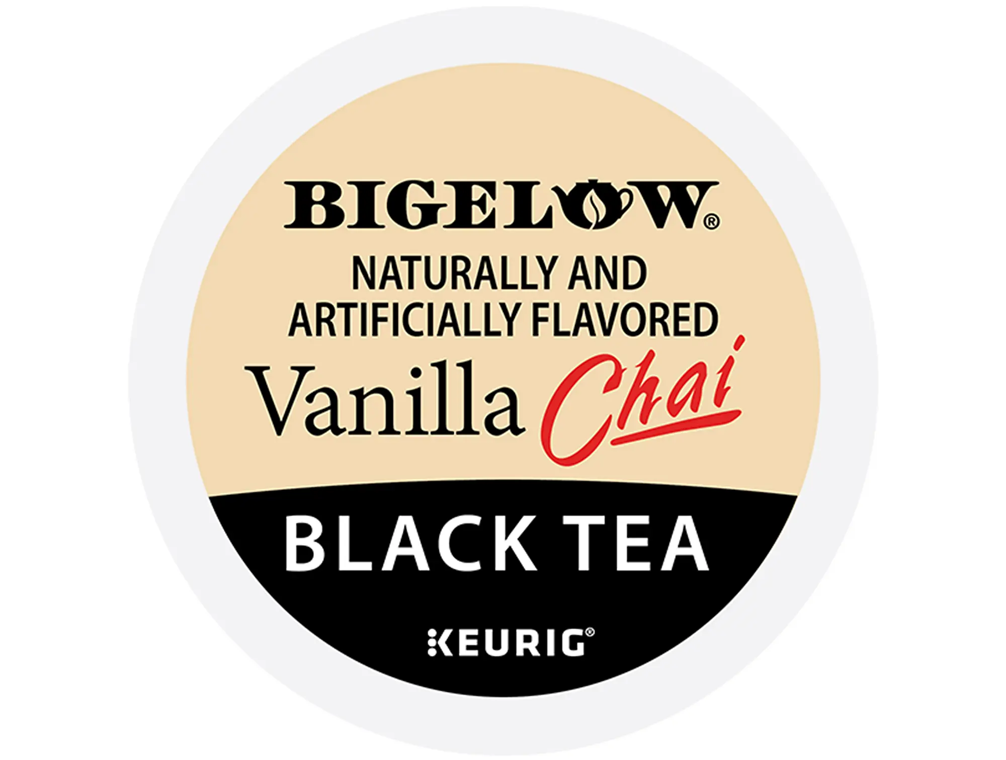 Bigelow Vanilla Chai Tea - Keurig K-Cup Pods - Black Tea - Nutmeg and Cardamom Flavors - Single Serve Tea Drinks - High Box Count