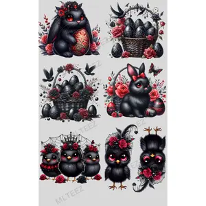 GOTH EASTER (1) PREMADE GANGSHEET - 22X36 DTF TRANSFERS - DIRECT TO FILM