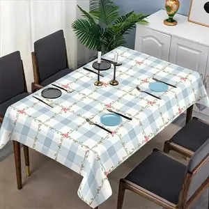 Artistic Leaf Texture Tablecloth Set, Fabric, Ideal for Dining Tables, Tea Tables, TV Cabinets, Picnics, Home & Parties