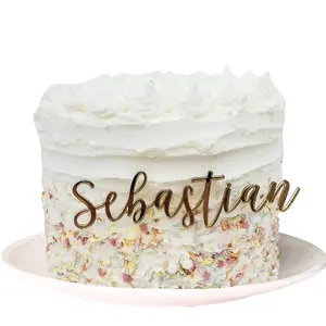 Cake Name Plate | Custom Name Cake Topper Wedding Cake Topper Acrylic Cake Topper Engagement Cake Topper Personalized Birthday Cake Topper