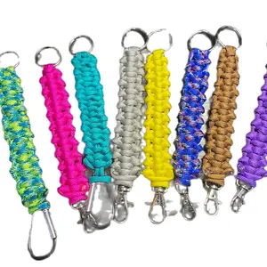 Paracord Keychains - Assorted Colors, Metal Clip, Various Designs, Ideal for Keyring Use