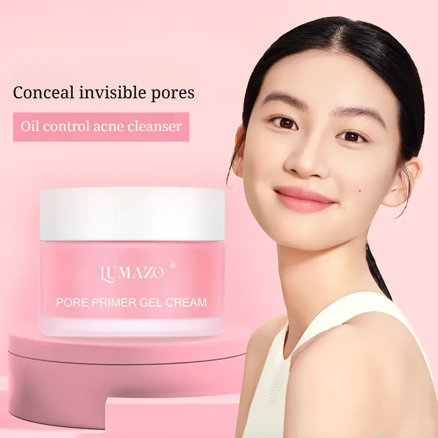 2-in-1 Pore-Minimizing Gel Cream - Face Primer, Hydrating Face Moisturizer for Smooth Daily Base, Single Item, 1 Bottle (No Excess Additives Implied)