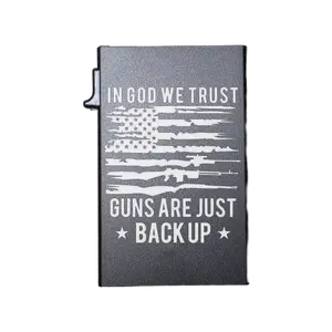 In God We Trust... - Custom Engraved Metal Ultra Thin Slim Wallet Minimalist Card Case Men Women RFID Card Holder