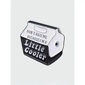 Personalized Y2k Fashion Milk Box Shaped Brooch Pin for Girlfriend, Durable Metal Pins, Letter Pattern Enamel Lapel Pins As Girlfriend Gifts, Casual Clothes Fashion Accessory for Men & Women for Party Decor, Cute Jewelry Clip, Jewellery