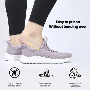 Womens Slip On Sneakers Walking Tennis Running Shoes Lightweight Memory Foam Gym Sneakers Jogging and Casual Sports Shoes for Women