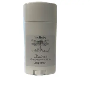 All Natural Deodorant by Irie Herbs. Apply daily on clean underarms for odor control