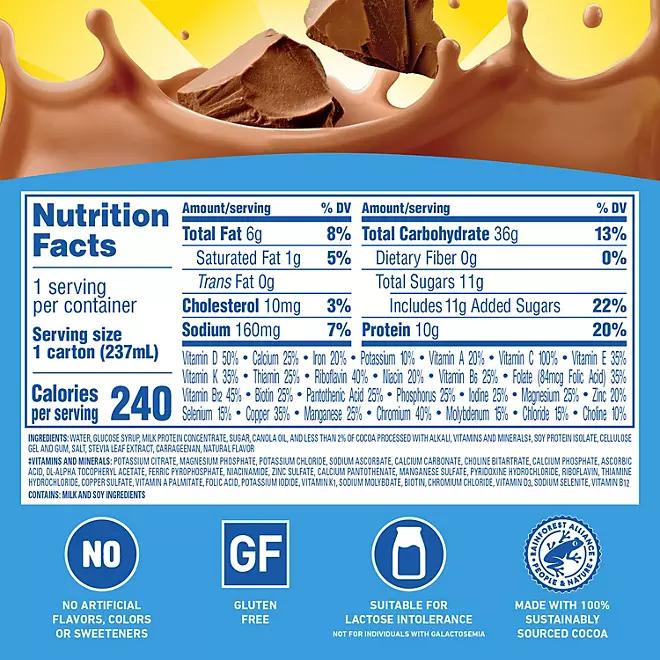 Carnation Ready To Drink Rich Milk Chocolate 8 oz., 24 pk. - Beverage Breakfast Sweet