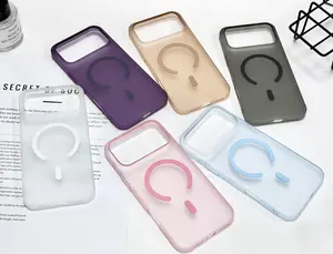 Magnetic Icy Matte Phone Case, Slim Smooth Protective Cover with Strong Magnetic Alignment, Full Coverage Shock-Resistant Case for iPhone and Galaxy S Series