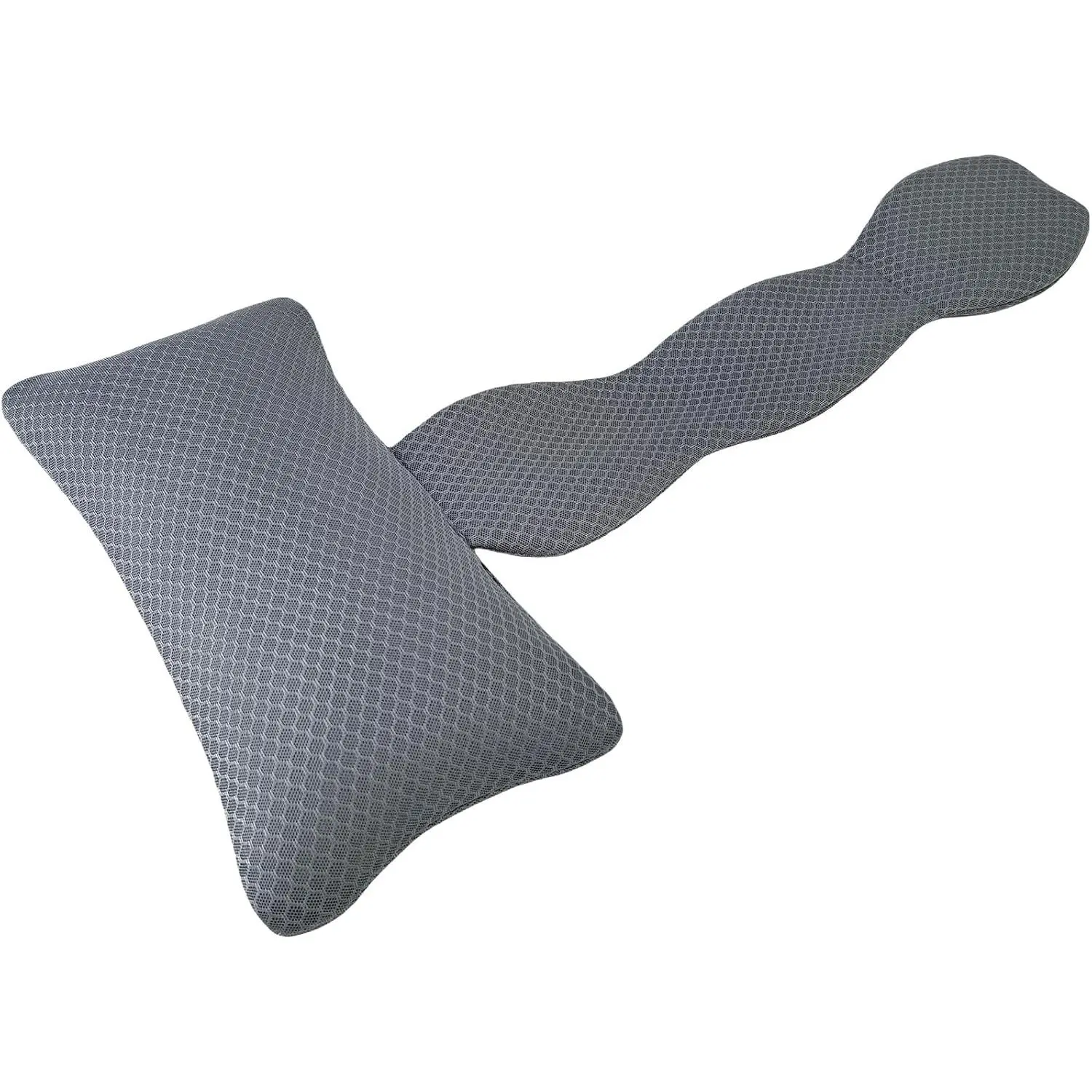 Hot Tub Headrest Pillow,Chaise Lounge Pillows Outdoor 3D air mesh, Pillow for Outdoor Hot Tub, Quick Drying and Washable, and  Support Pillow with Adjustable Weighted Strap