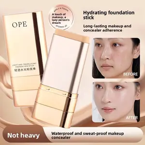 Radiant Glow Foundation Stick, Long-Lasting Anti-Stain Formula, Multi-Layered Suitable for All Skin Types, Covers Redness and Adds Brightness