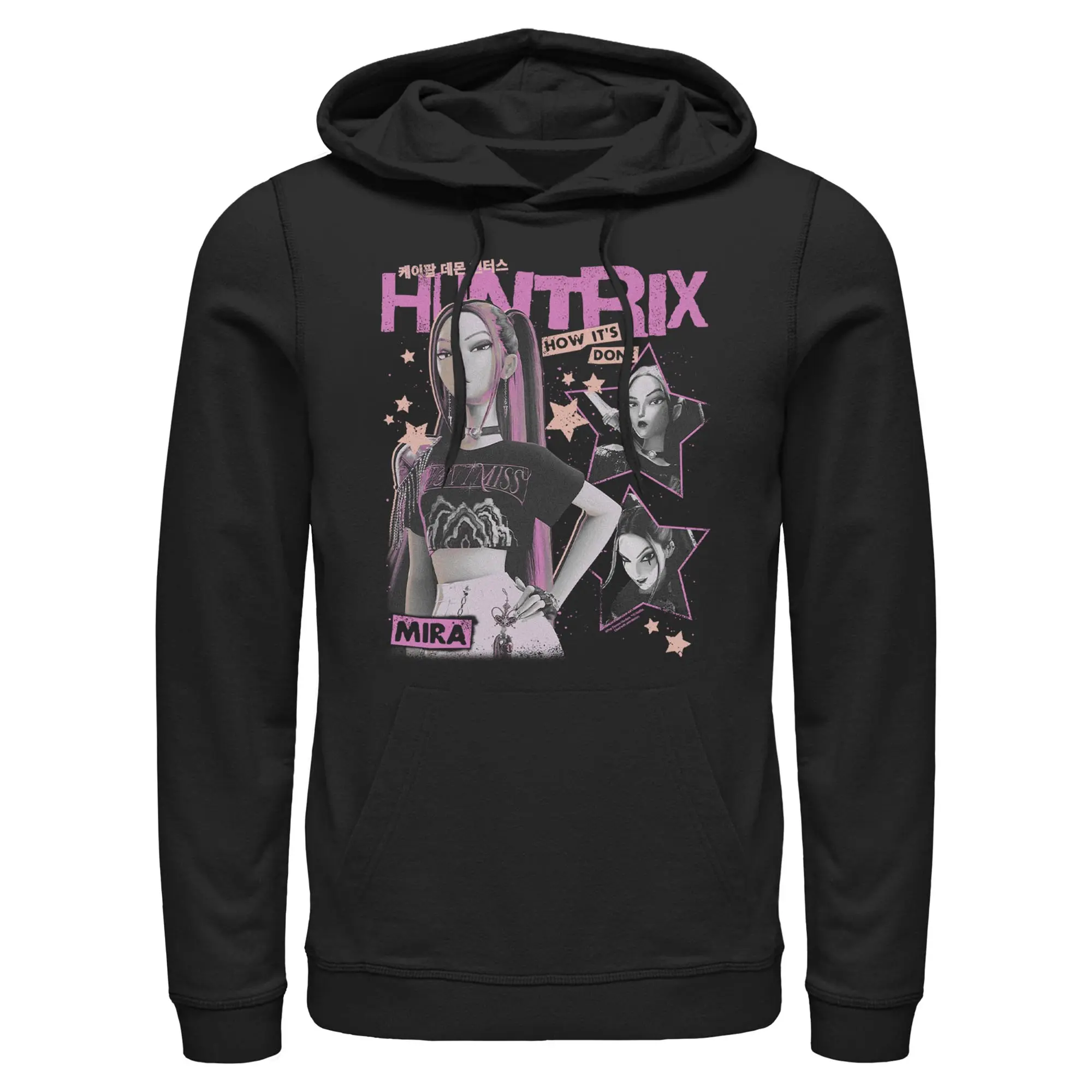 Mens KPop Demon Hunters Pop Star Huntrix Mira Lightweight Hoodie