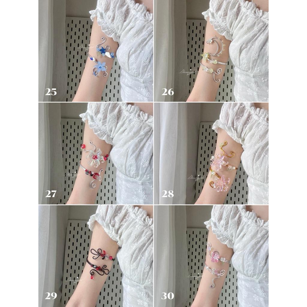 Vintage Sea Shell Arm Cuff Handmade Fairycore for Summer Jewelry Aesthetic Fairycore Arm Jewelry