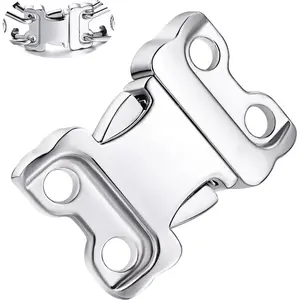 Quick Release Stainless Steel Dog Collar Buckle for Small Medium Large Dog Training Collar (2.25mm)