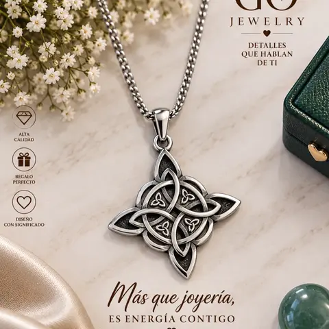 Witch knot necklace, dije nudo de bruja