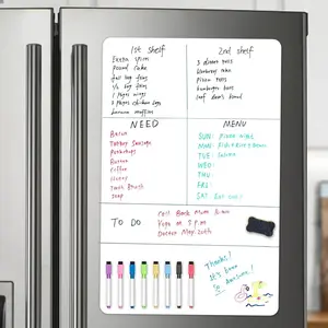A3 Size Magnetic Whiteboard, 1 Count Dry Erase White Board, Fridge Sticker Memo Message Board, Home Office Kitchen Flexible Pad, Calendar Making Supplies, Monthly Planner Magnet