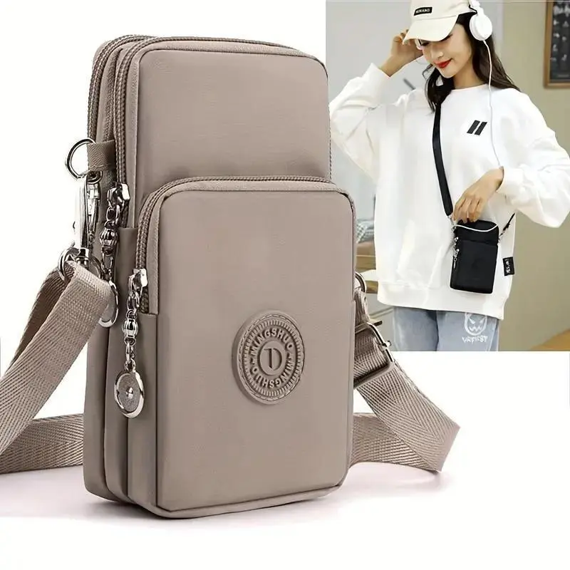 Women's Crossbody Phone Bag - Minimalist Everyday Purse with Secure Zipper Closure | Adjustable Strap, Spacious Interior for Phone, Cards, Keys - Durable Polyester, Lightweight Construction - Perfect for Travel, Work, Shopping - Ideal Gift