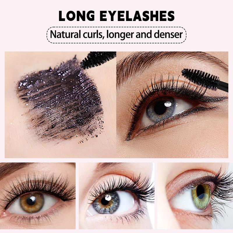 7D Mascara, Long Lasting Natural Curling Lashes for Professional Eye Makeup, Made for Women and Girls