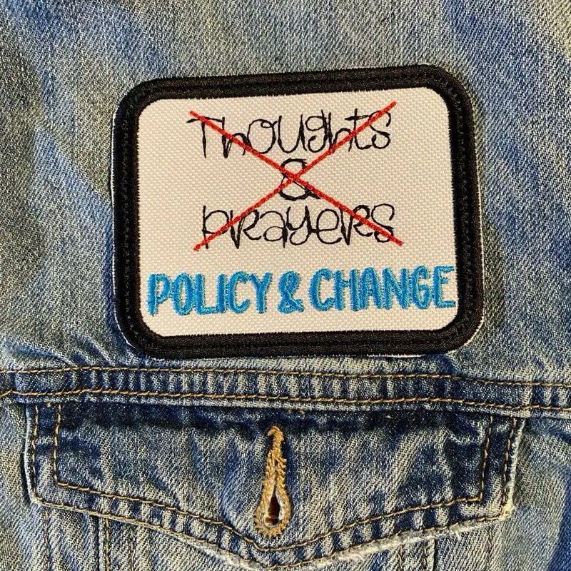 Custom Embroidered Patches - 4 Inches Vibrant Unique/Lettered/Stylish Embroidery, Iron-On Sew-On Hook Fastener Sewing Accessory for Jackets, Back Pockets