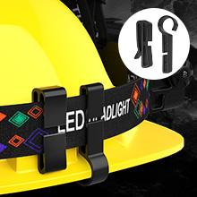 MoKo Rechargeable Headlamp, 3-in-1 2500 High Lumens Head Lamp with 9 LED, 13 Modes IP44 Waterproof LED Headlamp with 3 Color Temps, Running Headlight for Camping, Cycling, Hiking, Fishing, Black Adjustable Flashlight Portable Flashlight