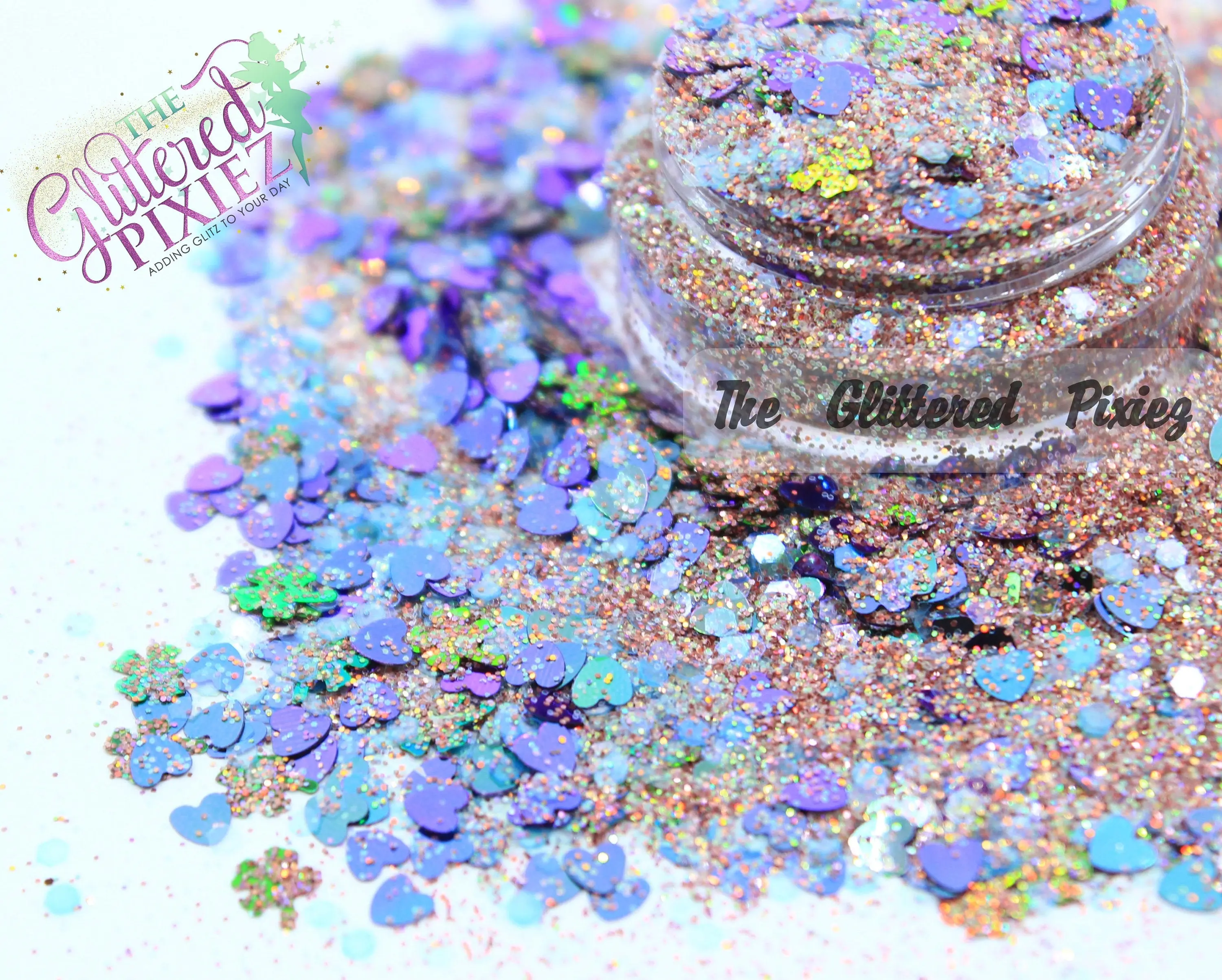 Lucky in Love (with color shifting hearts) glitter - Valentines Collection