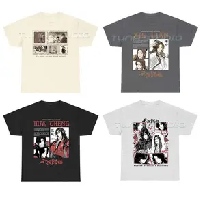 Xie Lian Tian Guan Ci Fu Heaven Official Blessing TGCF Manhua Chinese Comic Novels Graphic Unisex T-shirt Gift For Fan 100% Cotton Fabric Top